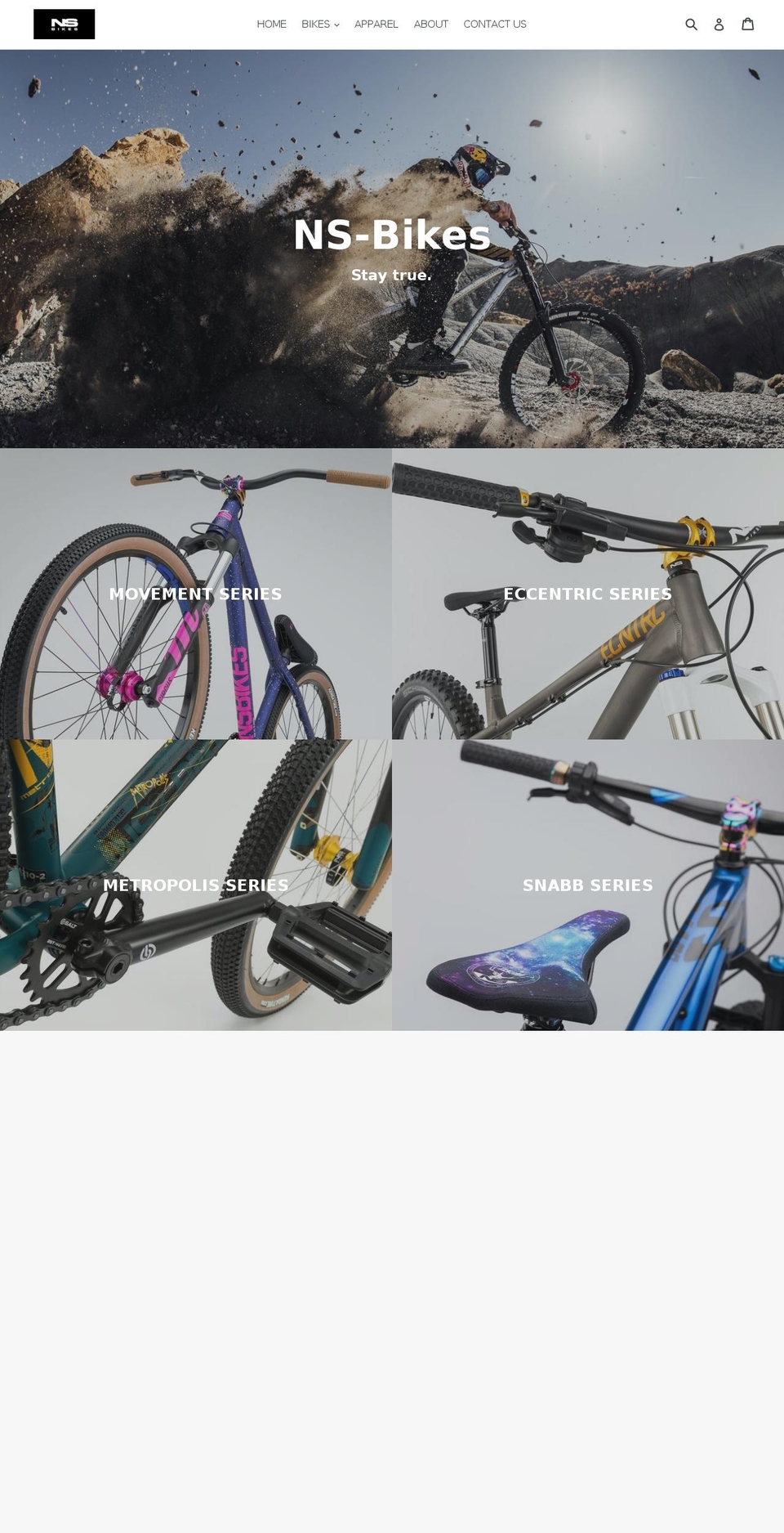 nsbikeusa.com shopify website screenshot
