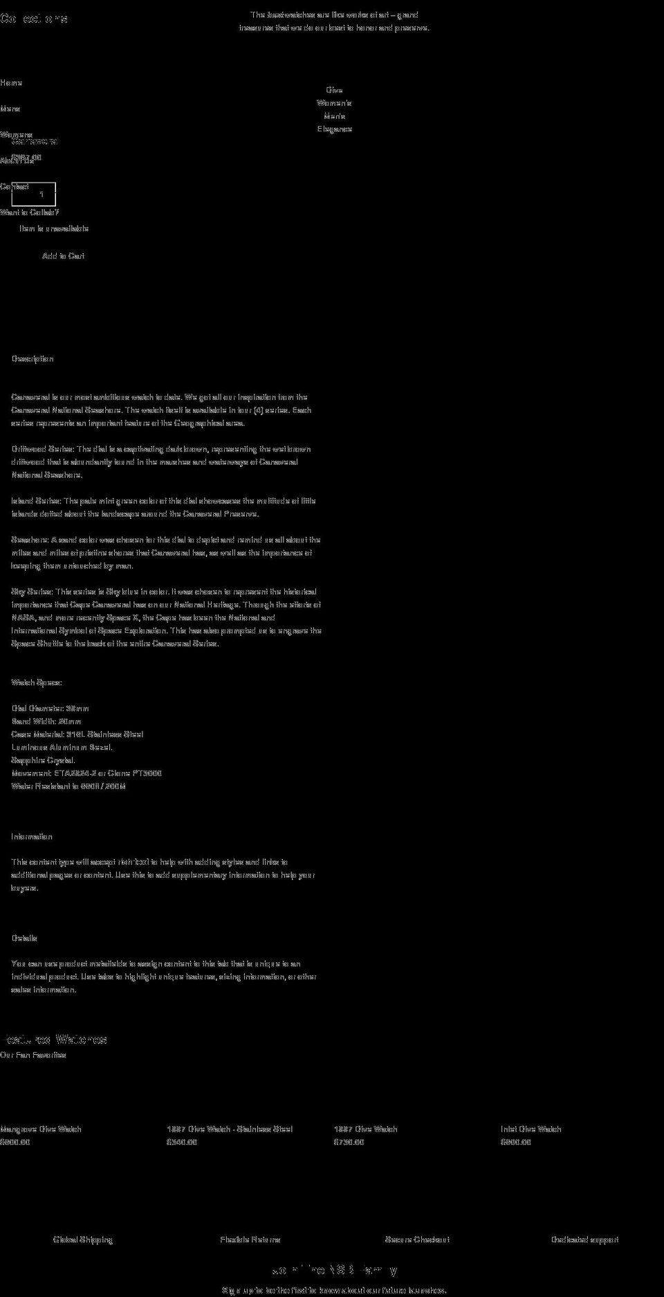 nsbwatch.com shopify website screenshot