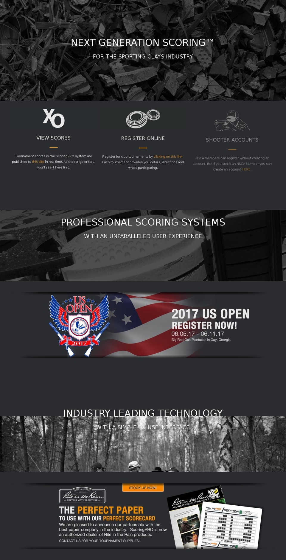 ScoringPRO Parallax 2016v1 Shopify theme site example nscascoring.com