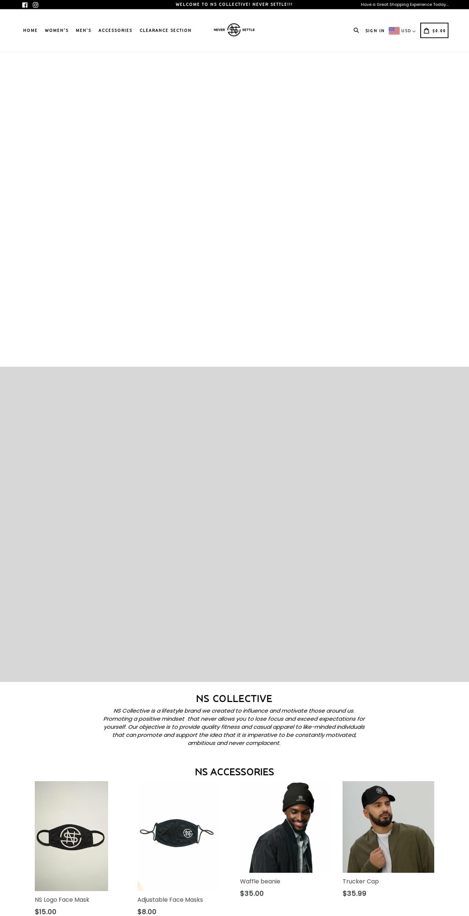 nscollective.net shopify website screenshot