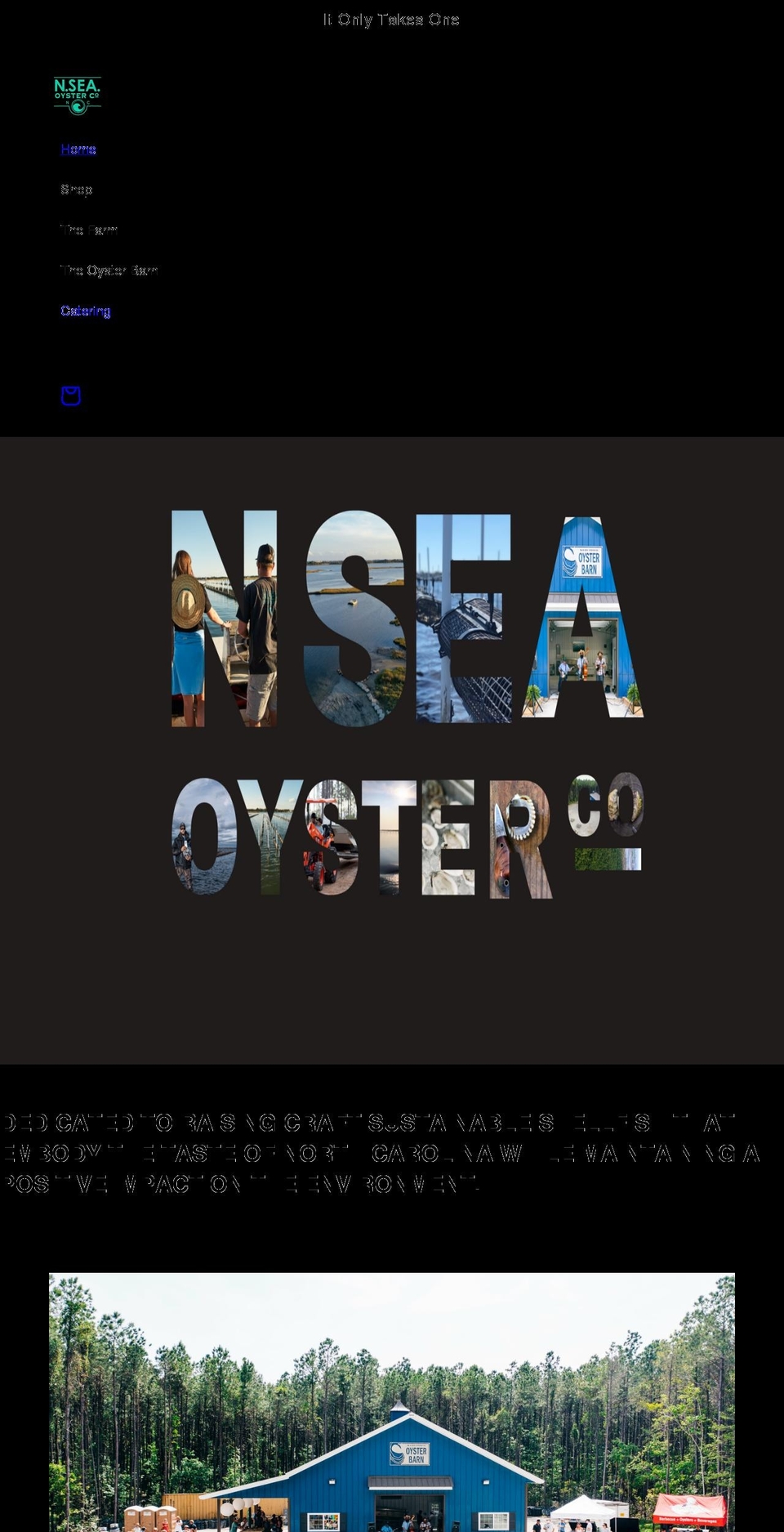 nseaoyster.co shopify website screenshot