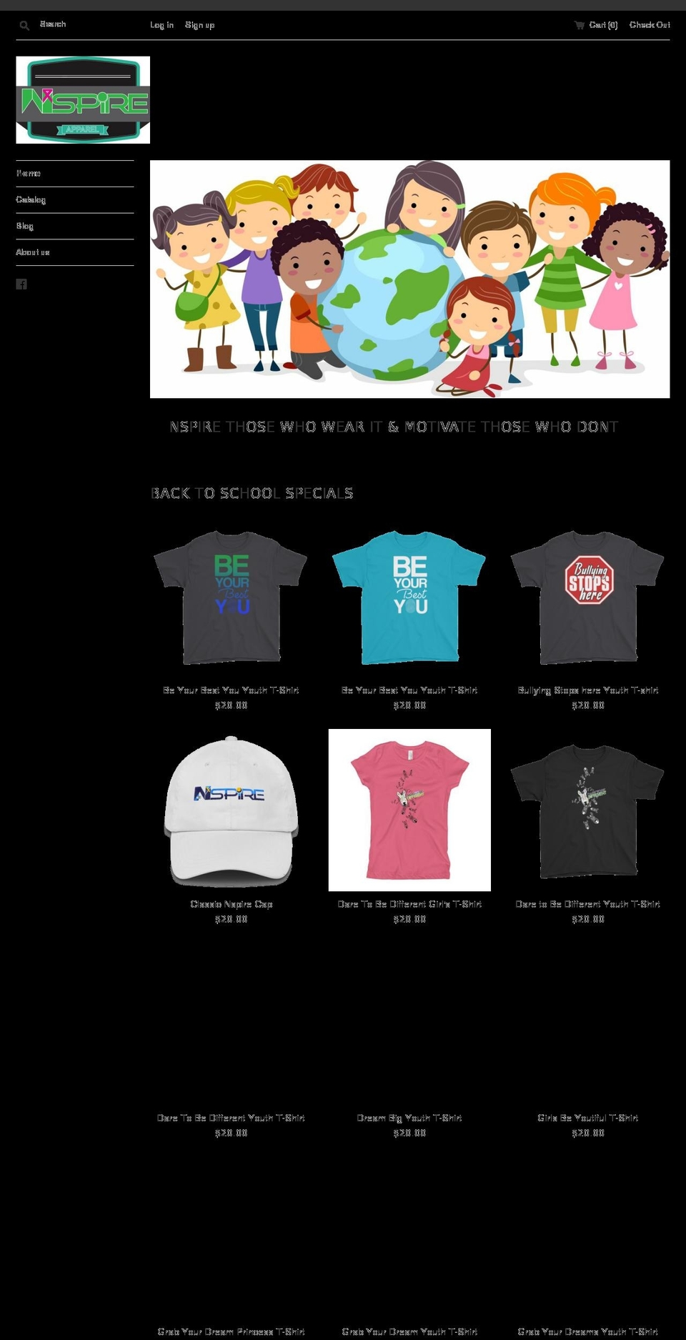 nspireapperal.com — Shopify storefront screenshot