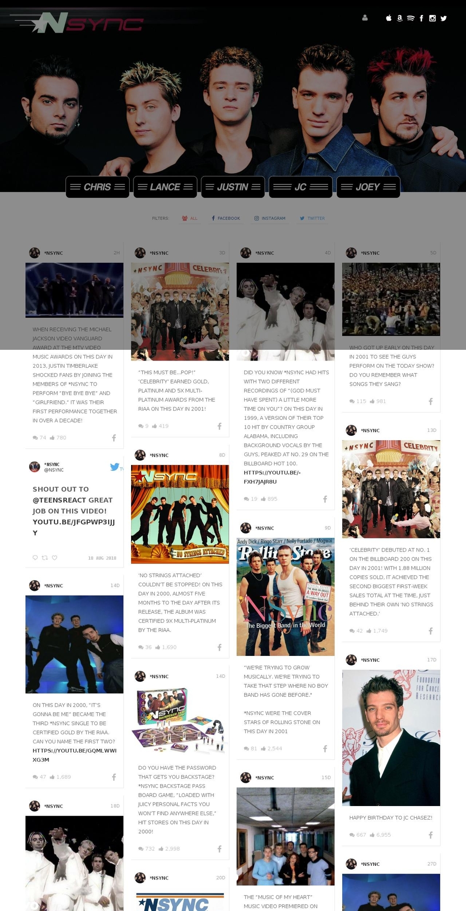 nsync.com shopify website screenshot
