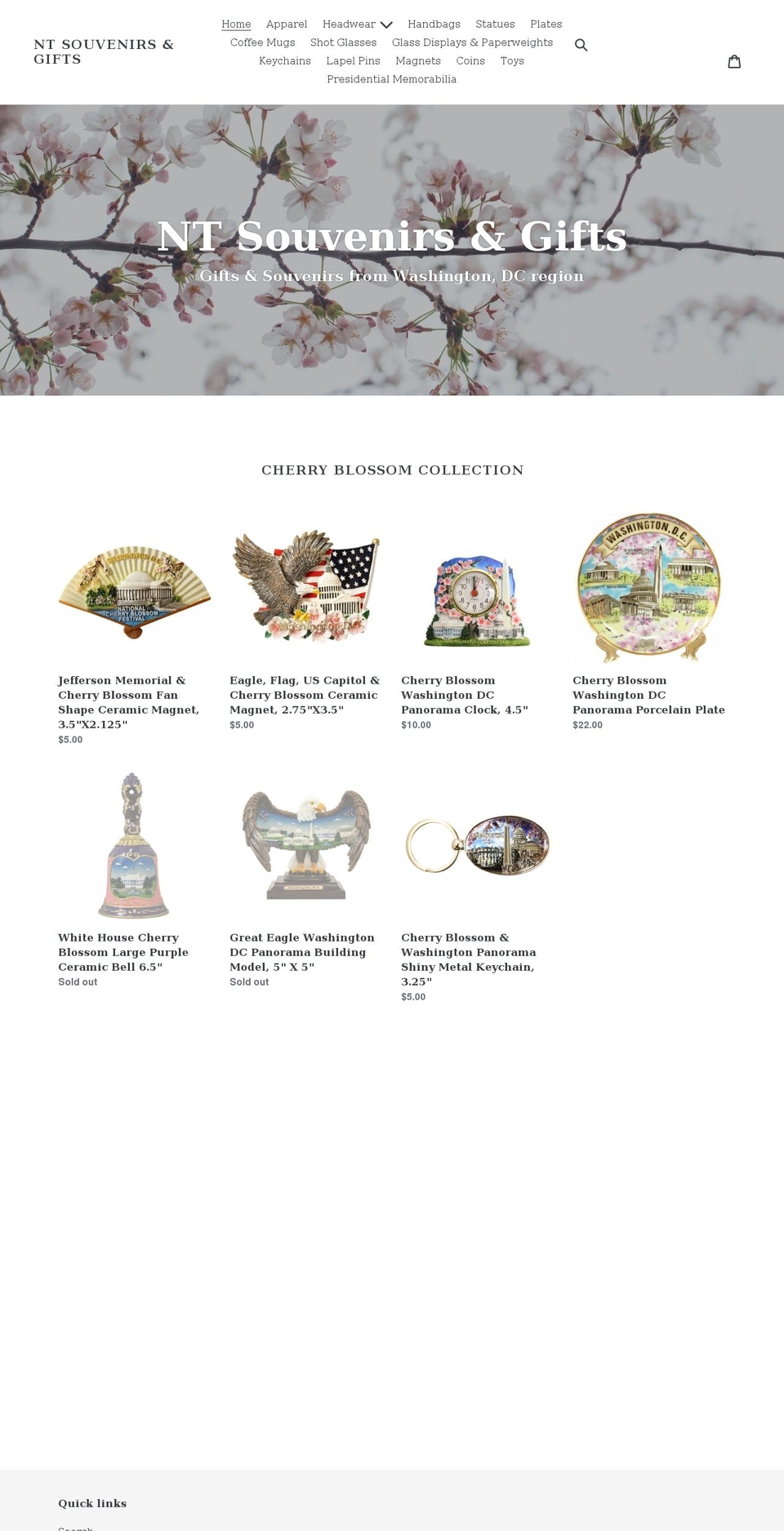 nt-souvenirs-gifts.myshopify.com shopify website screenshot