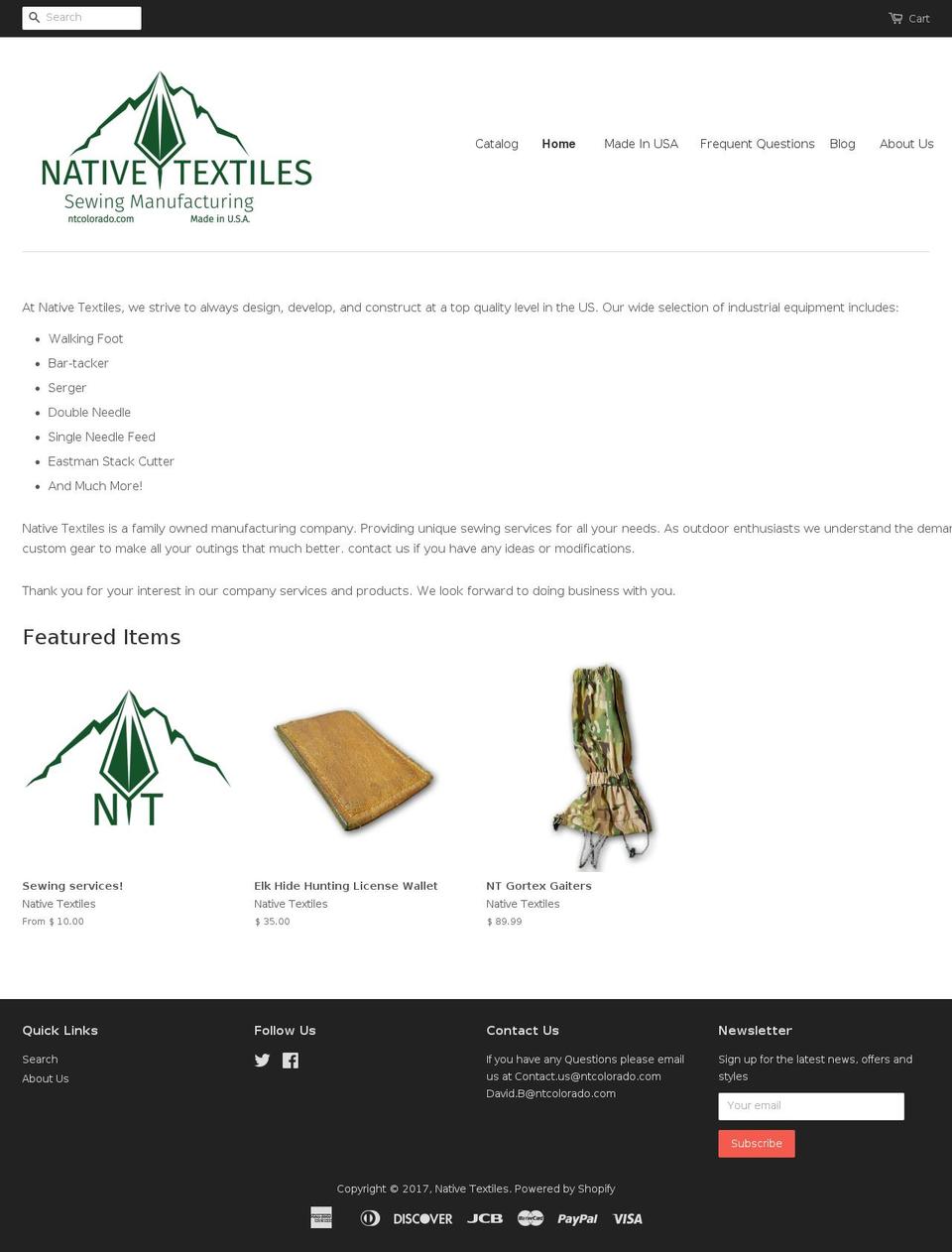ntcolorado.com shopify website screenshot