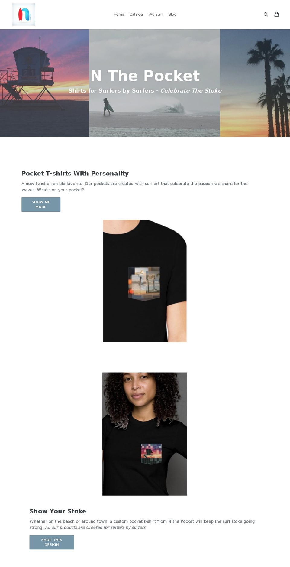 nthepocket.com — Shopify storefront screenshot