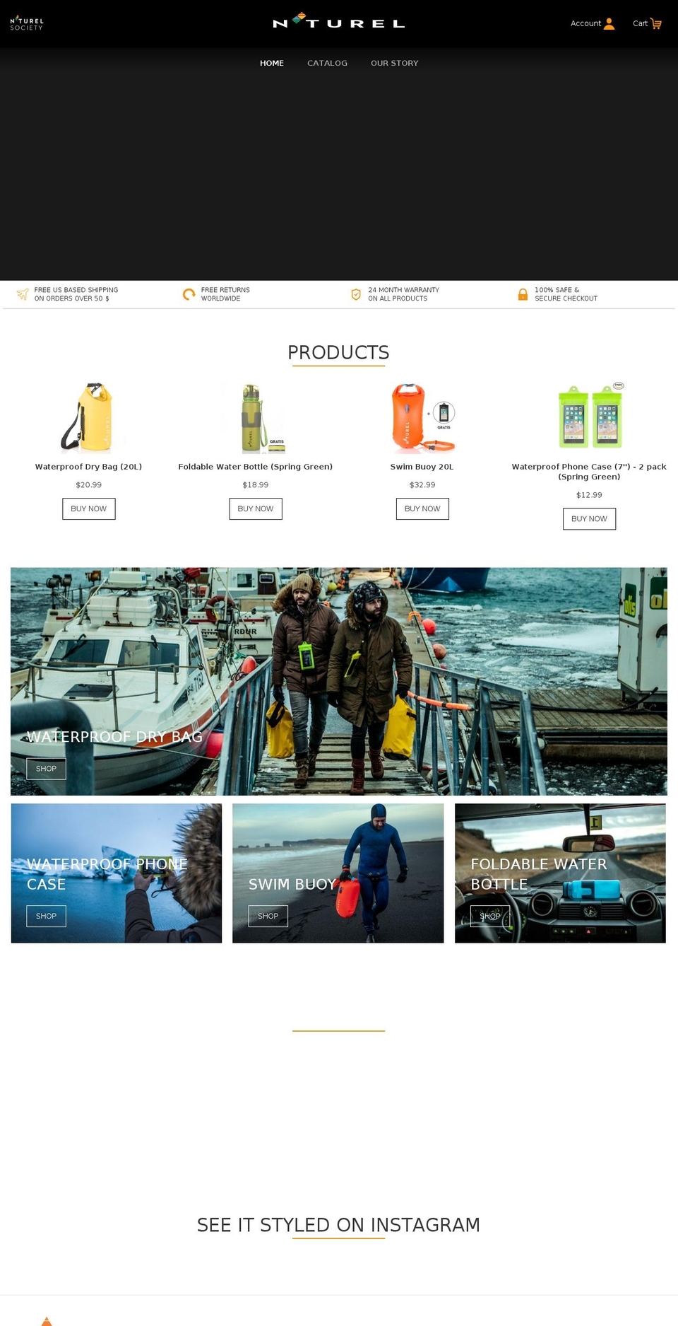 nturel.com — Shopify storefront screenshot
