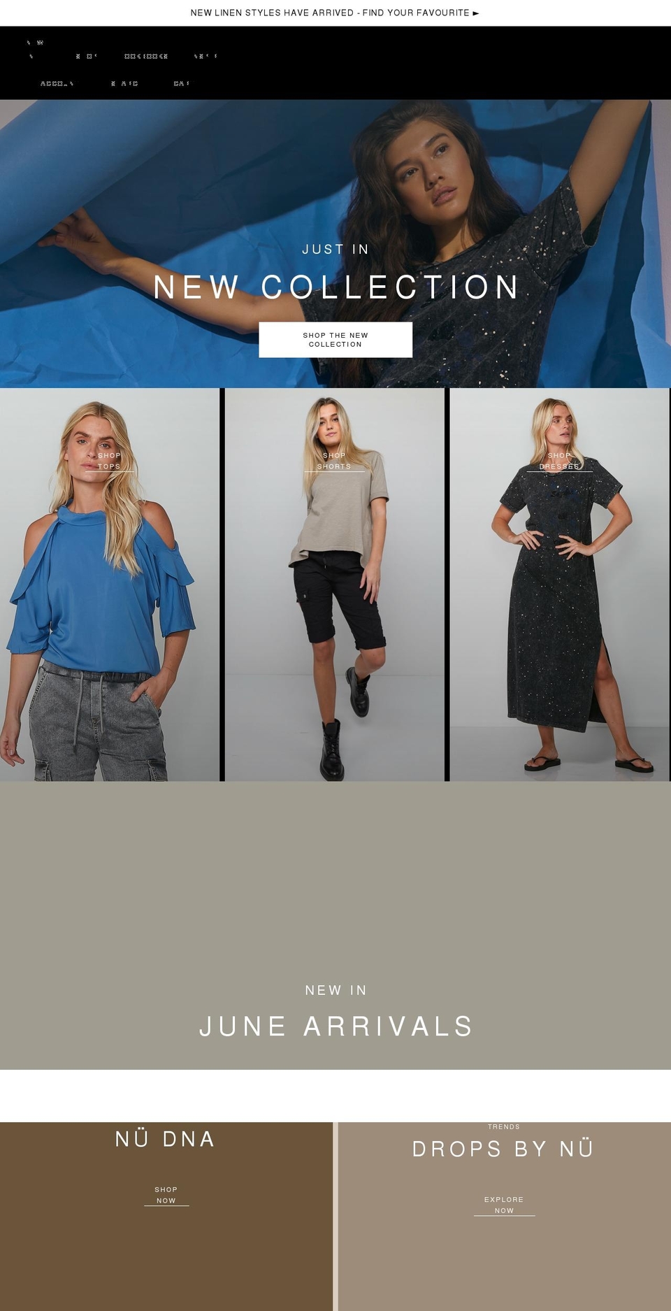nu-denmark.co.uk shopify website screenshot