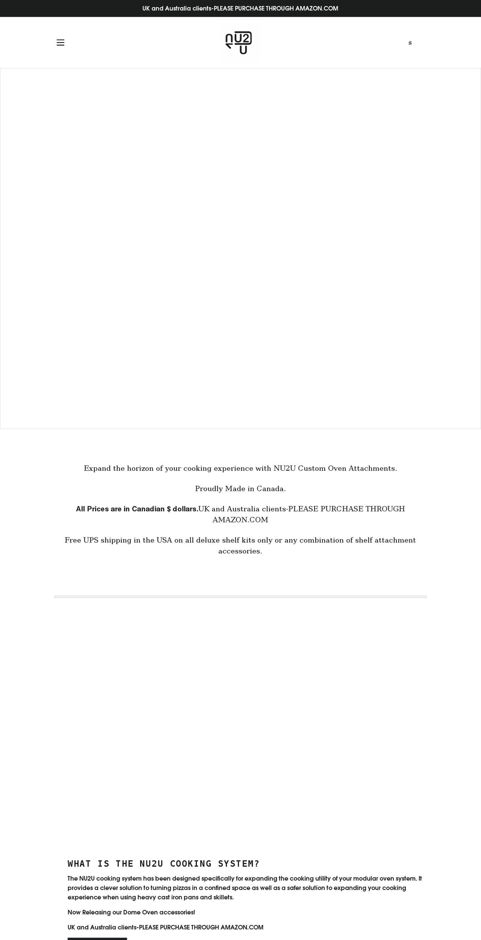 nu2uproducts.com shopify website screenshot