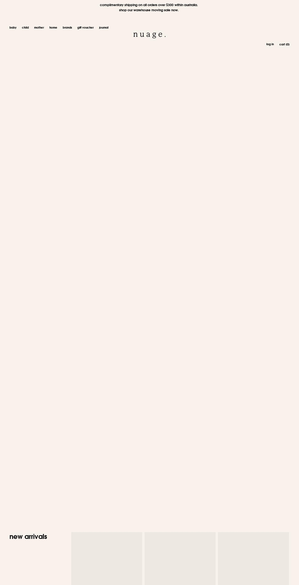 nuagestore.com.au shopify website screenshot