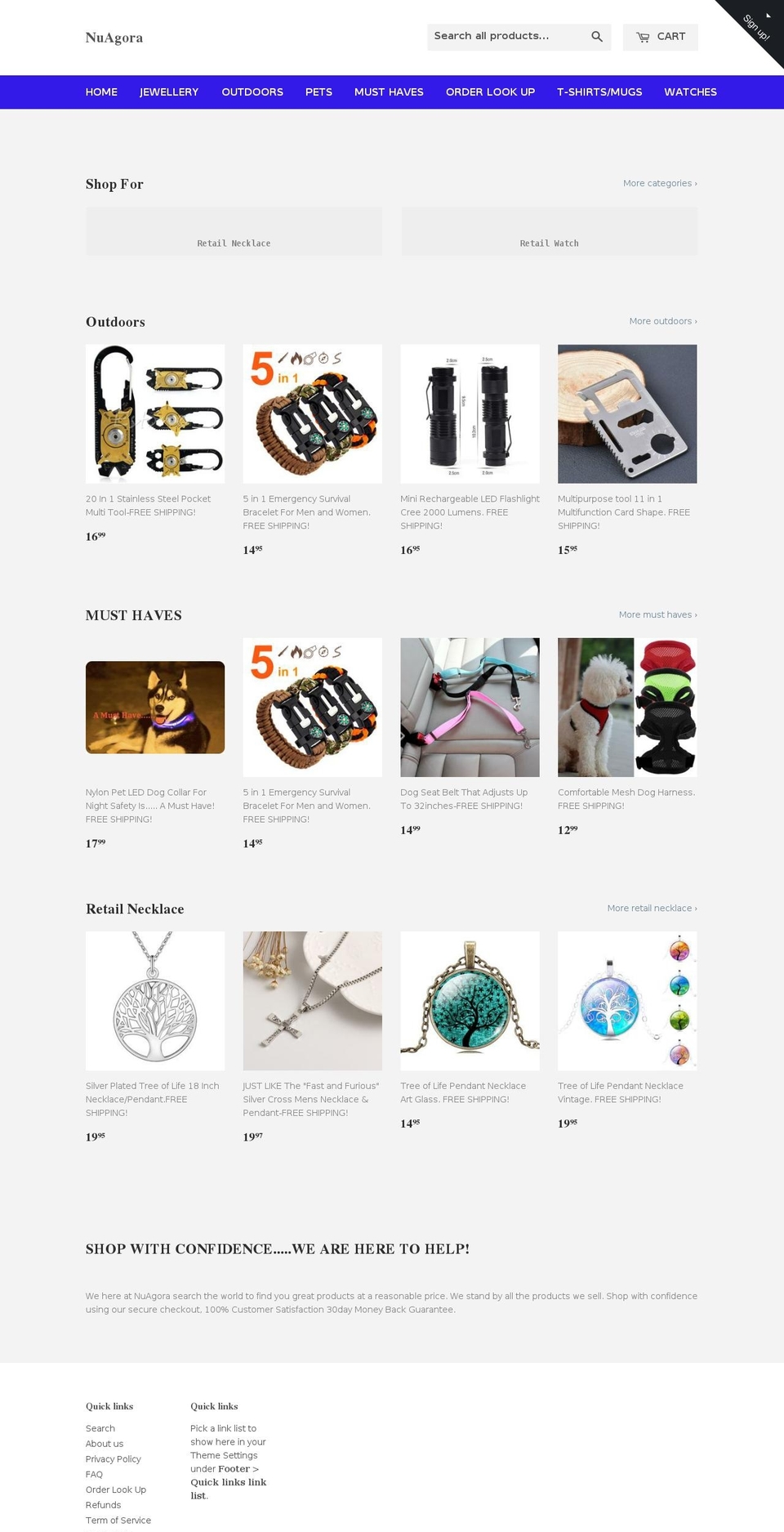 nuagora.com shopify website screenshot