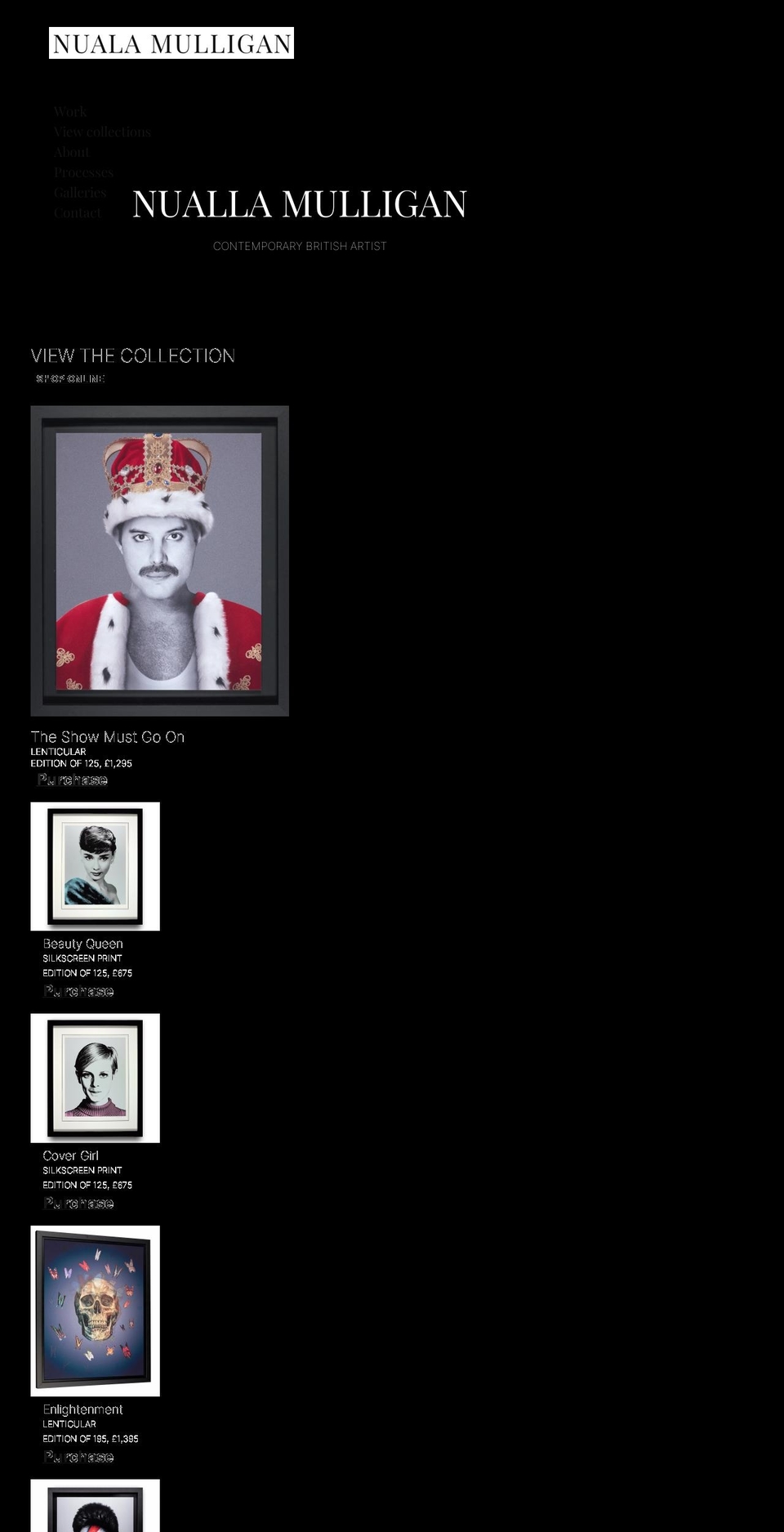 nualamulligan.com shopify website screenshot