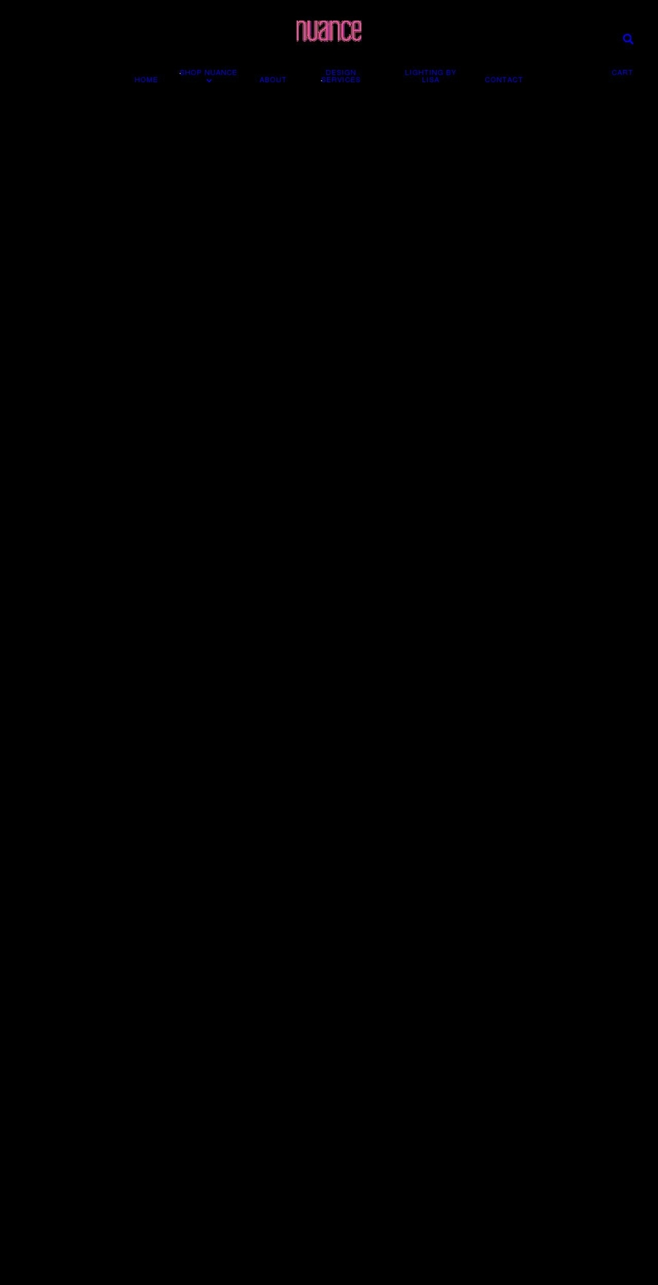 nuance-home.com shopify website screenshot