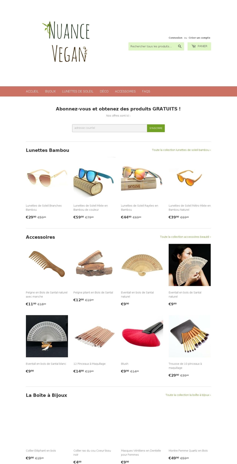 nuance-vegan.com — Shopify storefront screenshot