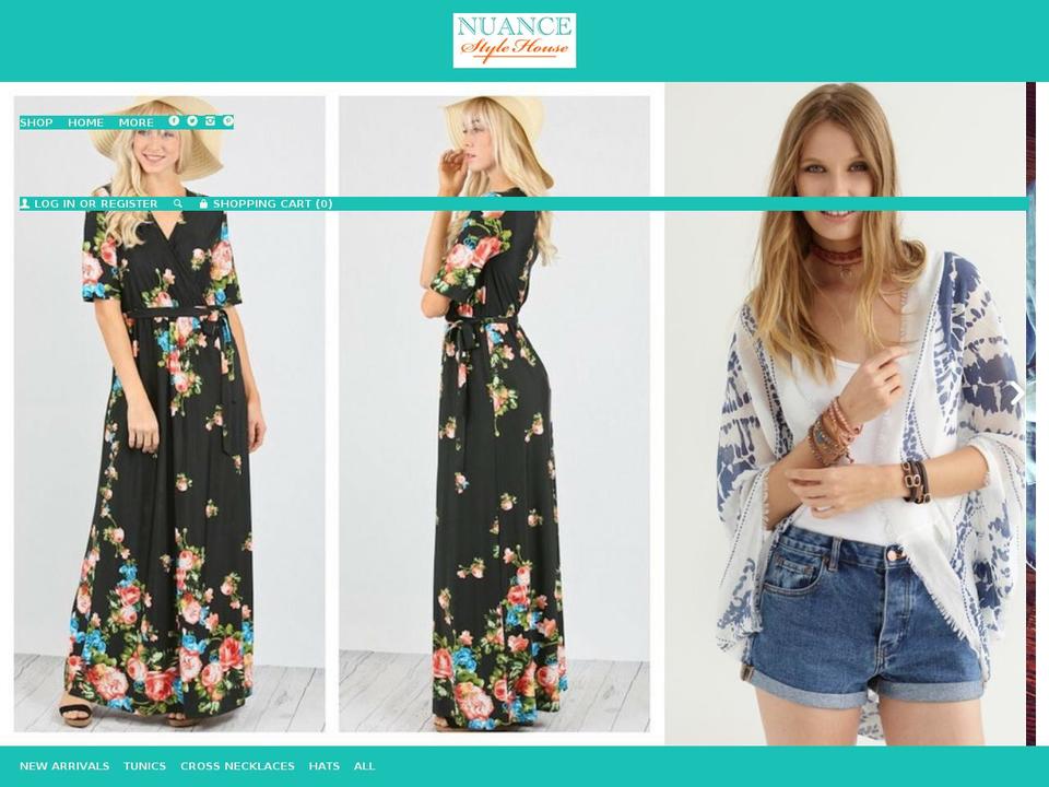 nuancestylehouse.com shopify website screenshot