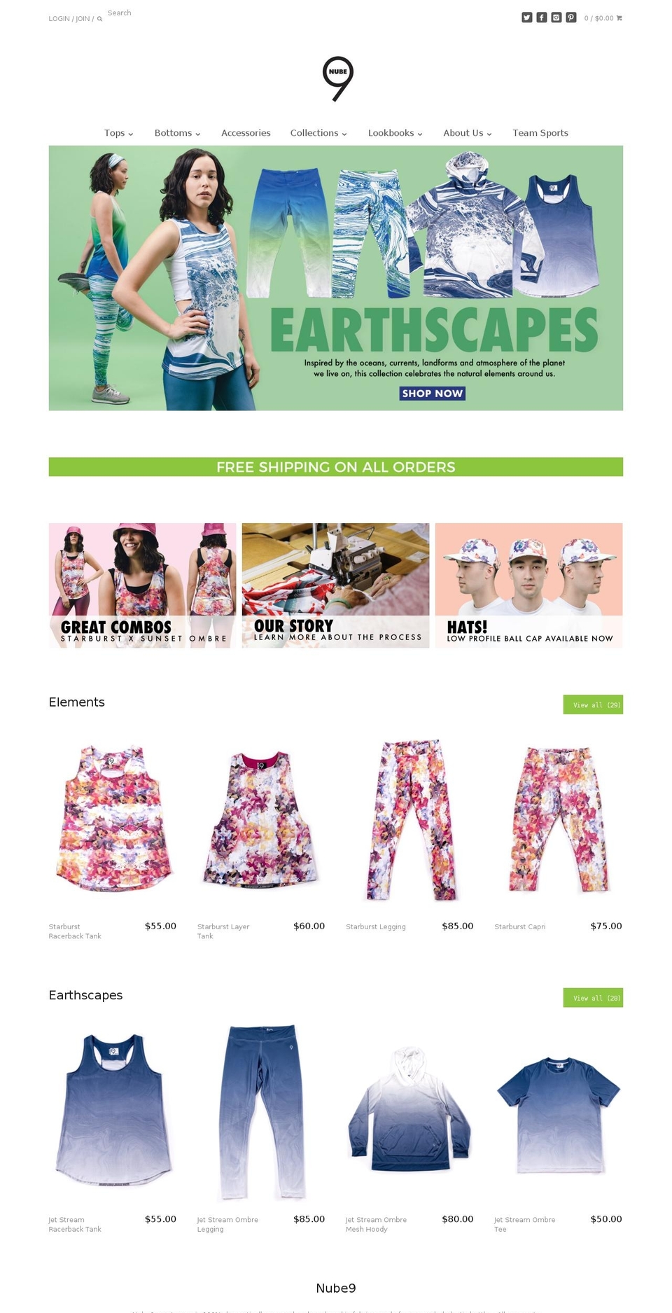 nube9.com shopify website screenshot