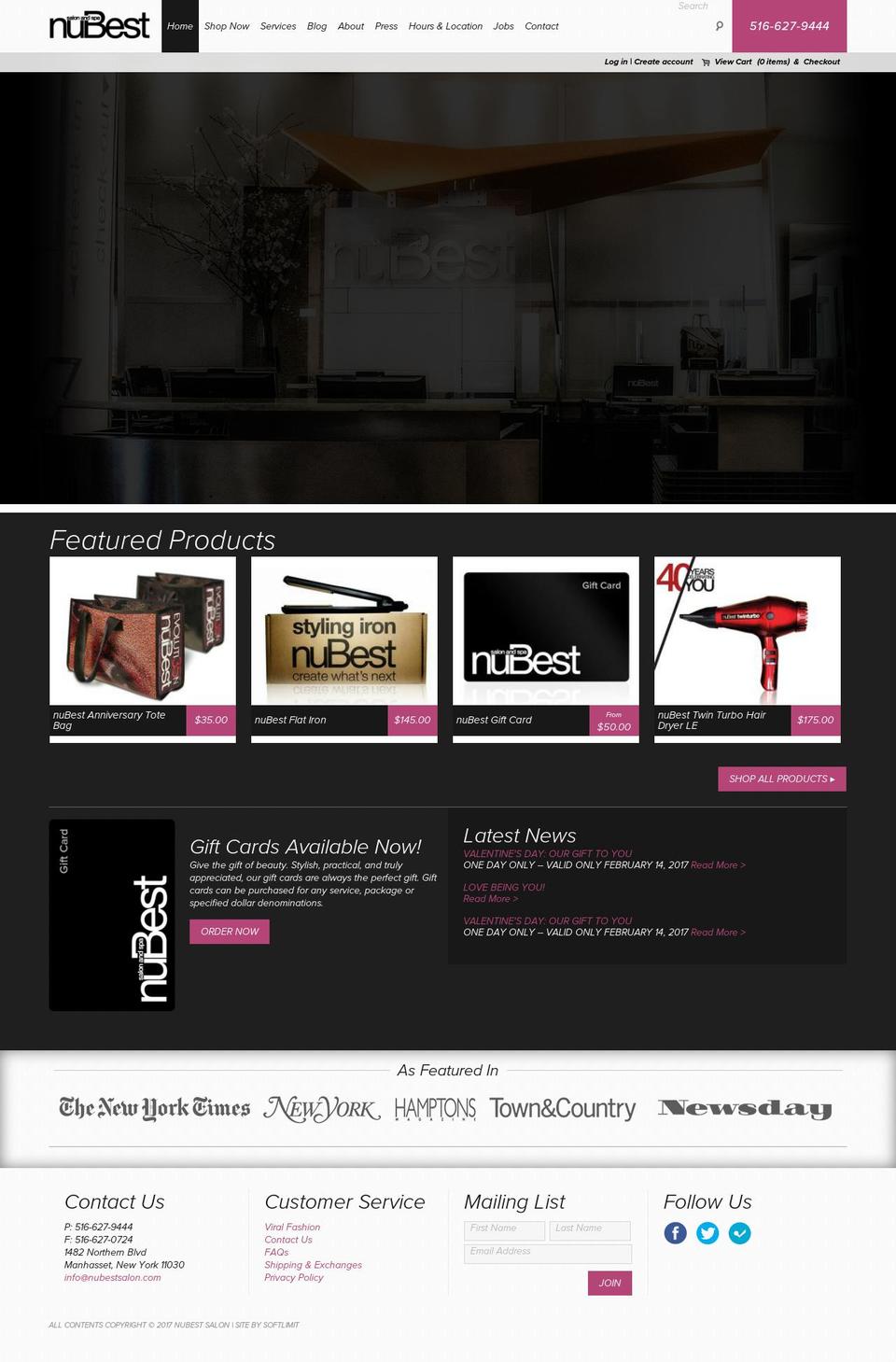 nubestsalon.com shopify website screenshot