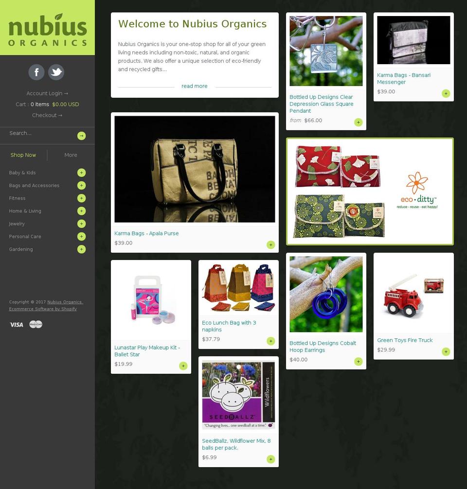 Masonry Shopify theme site example nubiusorganics.com