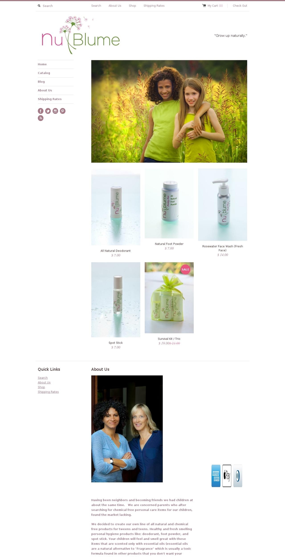 nublume.com shopify website screenshot