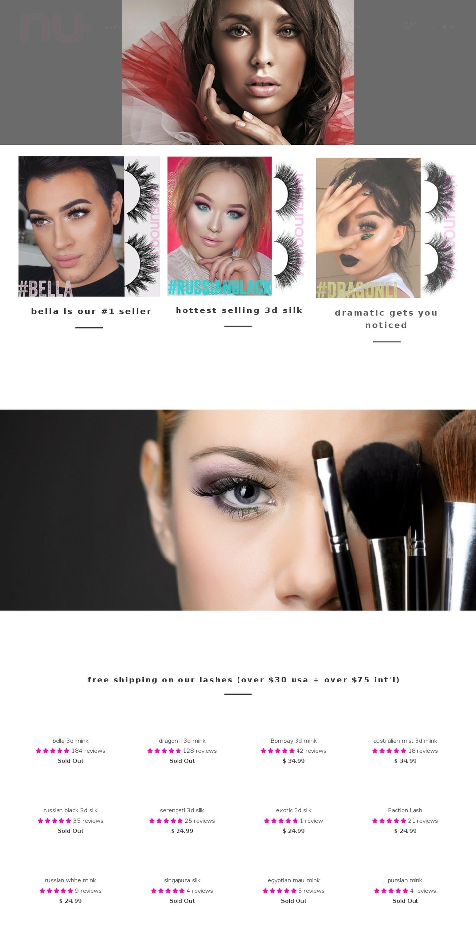 nubounsom.com shopify website screenshot