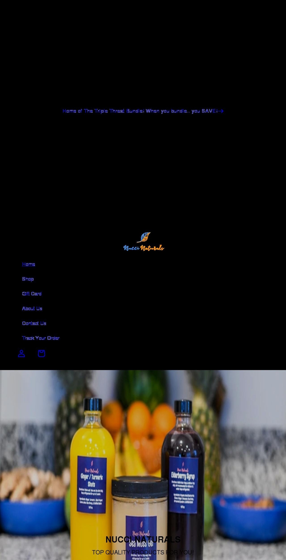 nuccixnaturals.com shopify website screenshot