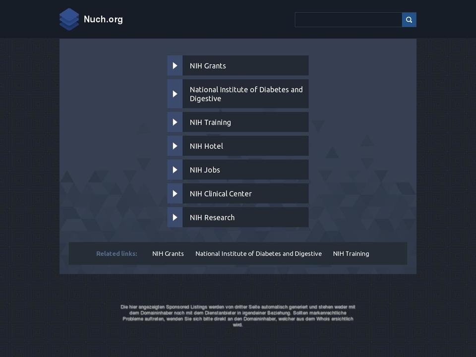 nuch.org shopify website screenshot