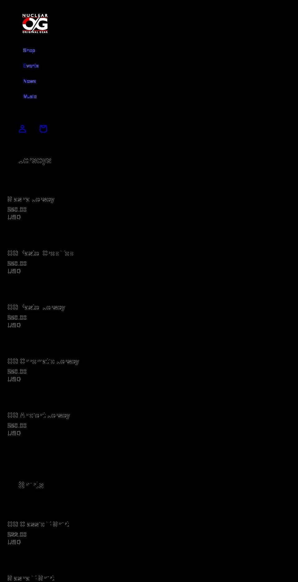 nuclearog.com shopify website screenshot