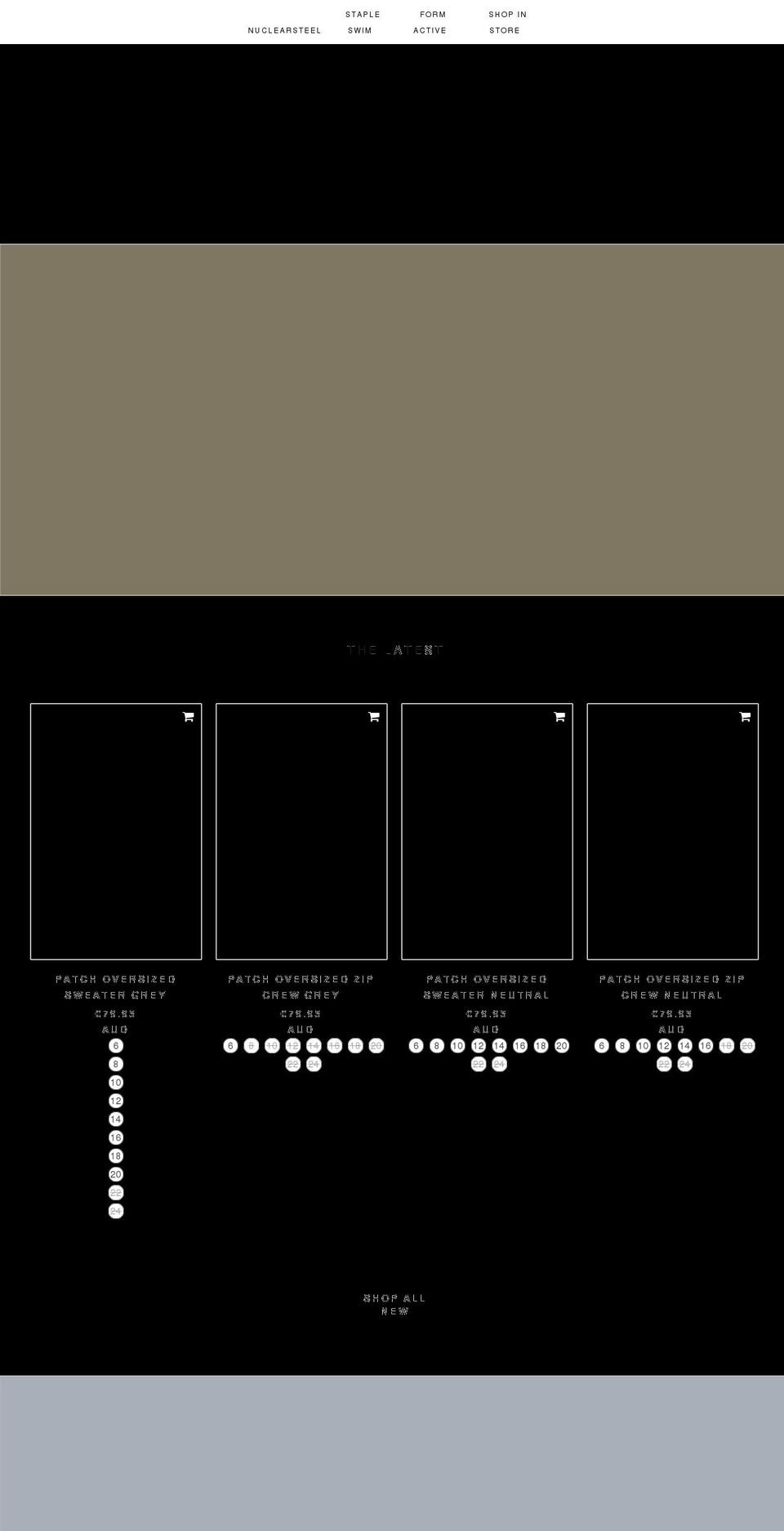 nuclearsteel.com shopify website screenshot