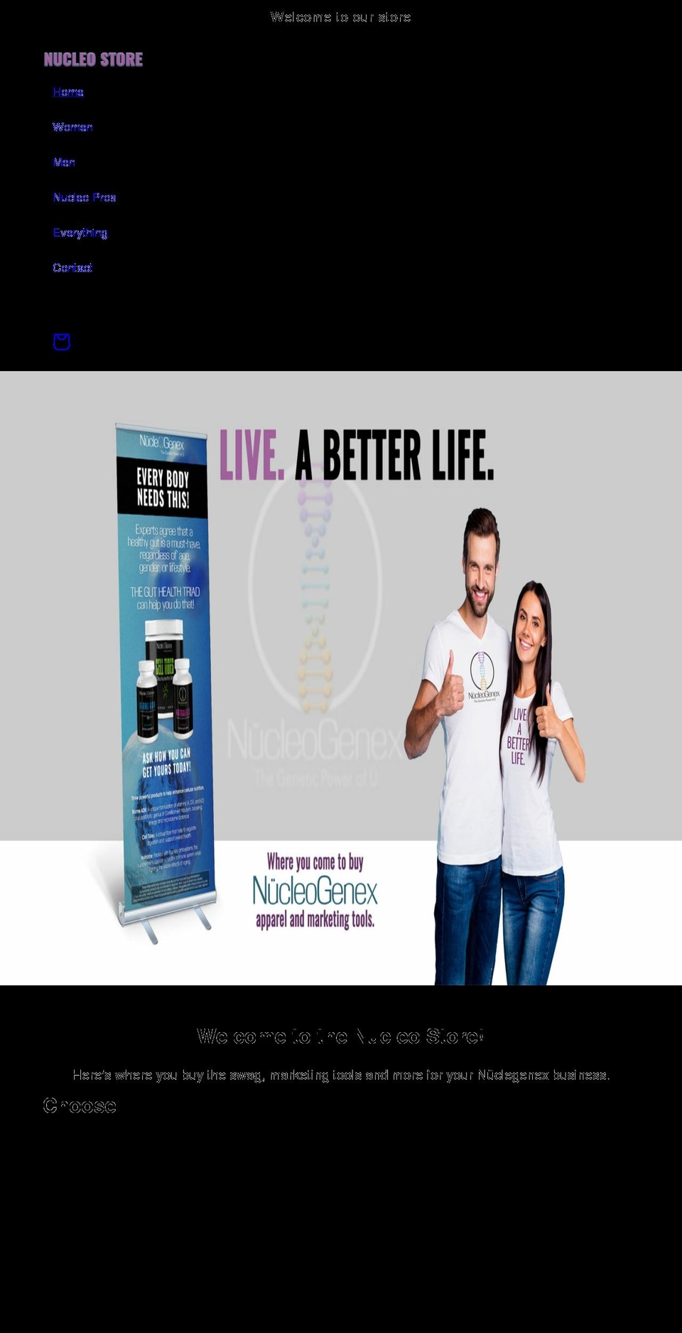 nucleostore.com shopify website screenshot