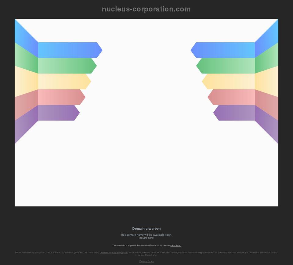 nucleus-corporation.com shopify website screenshot