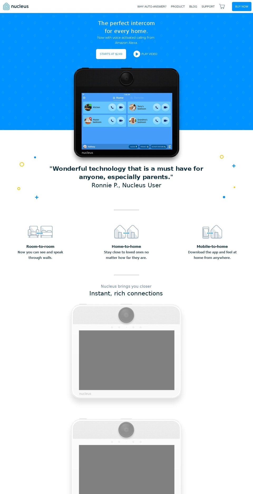 nucleusintercom.com shopify website screenshot