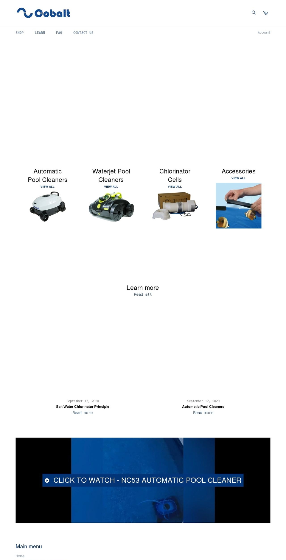 nucobalt.com shopify website screenshot