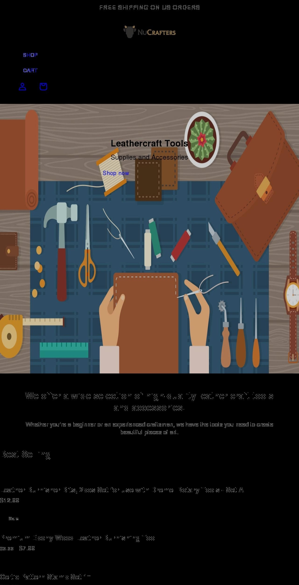 nucrafters.com shopify website screenshot