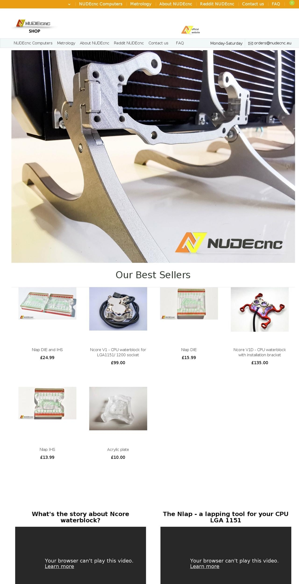 nudecncshop.com shopify website screenshot