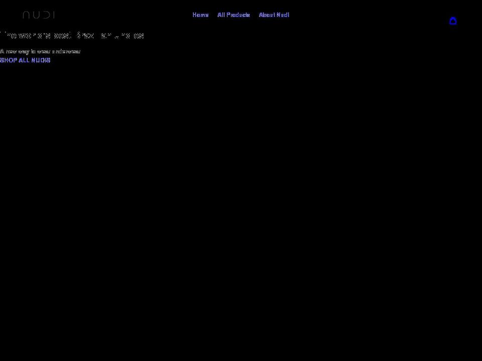 nudi.store shopify website screenshot