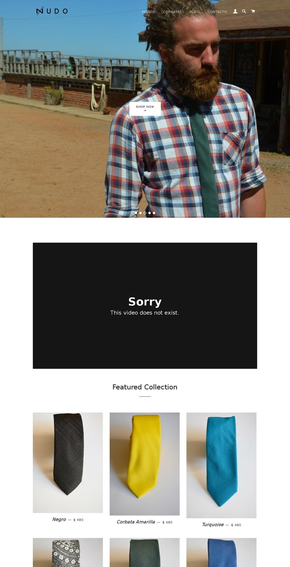 nudomexico.com — Shopify storefront screenshot