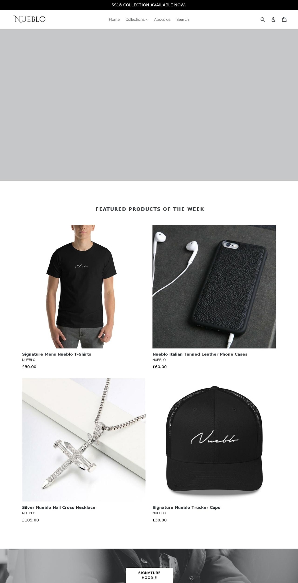 nueblo.com — Shopify storefront screenshot