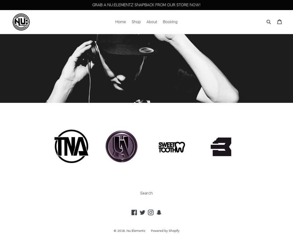 nuelementz.com — Shopify storefront screenshot