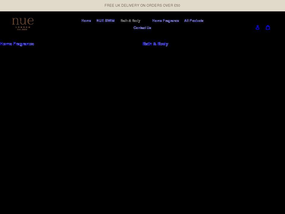 nuelondon.com shopify website screenshot