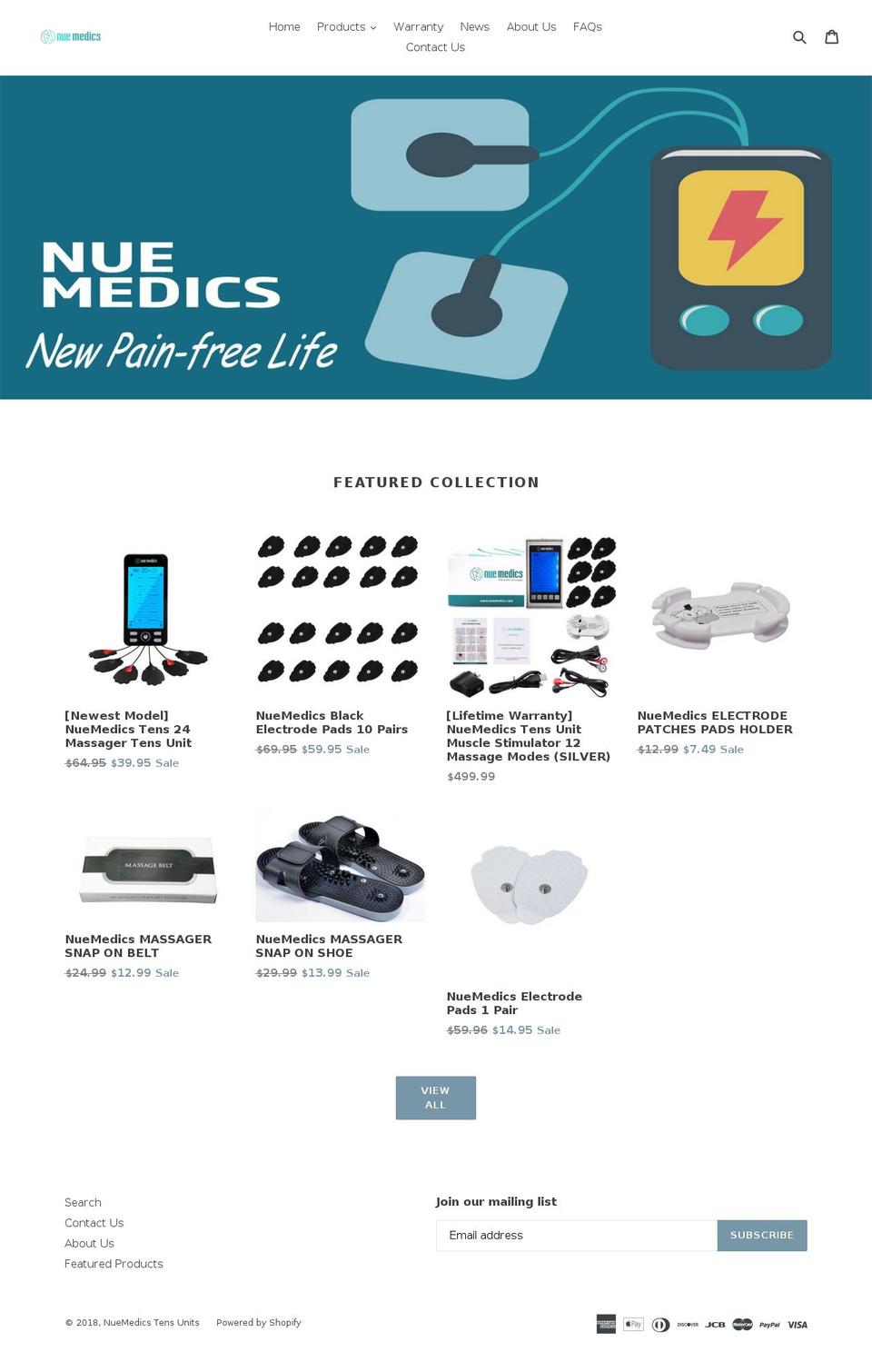 nuemedics.com — Shopify storefront screenshot