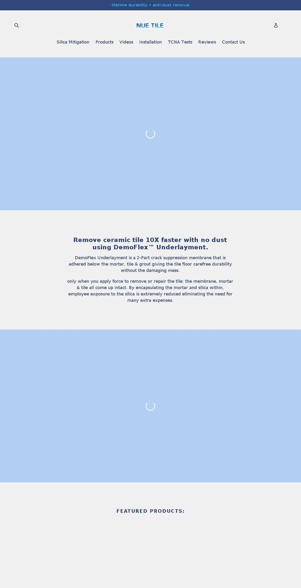 nuetile.com — Shopify storefront screenshot