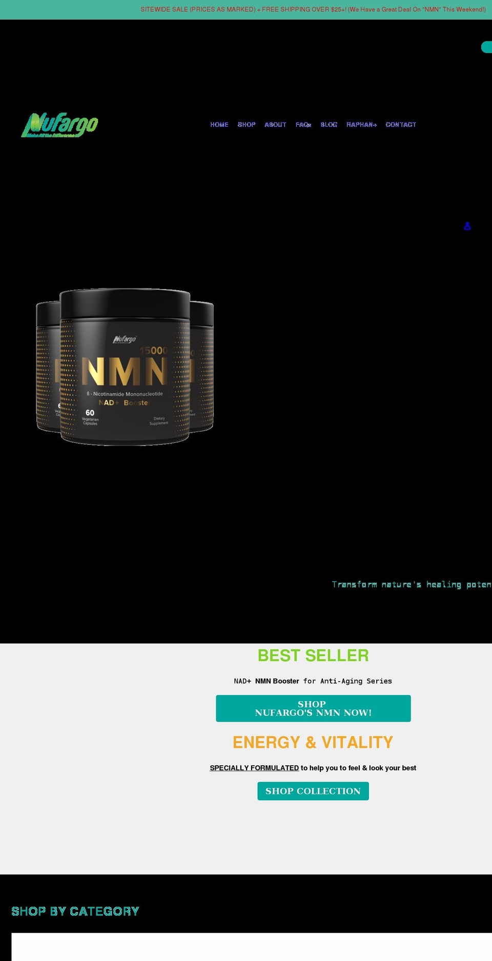 nufargoglobal.com shopify website screenshot