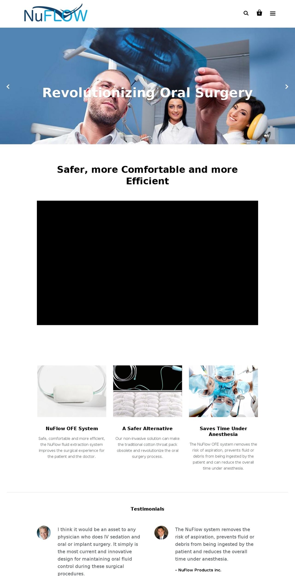 nuflowinc.com — Shopify storefront screenshot