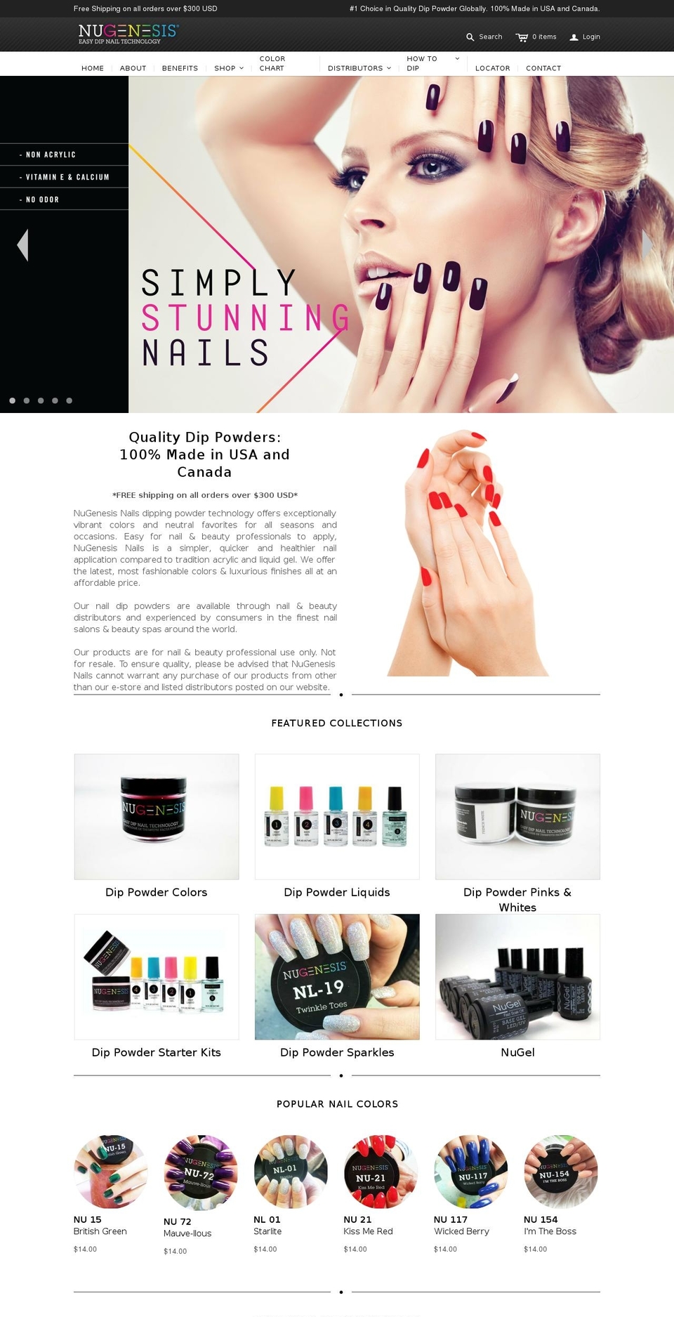NuGenesis Nails Shopify theme site example nugenesisnails.myshopify.com