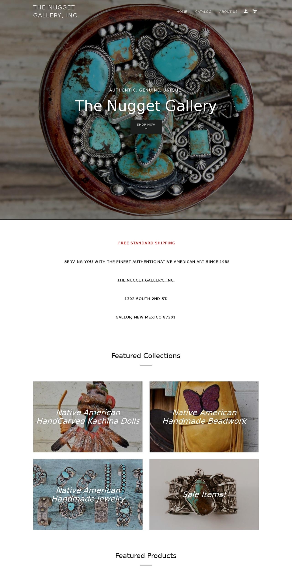 nuggetgallery.com shopify website screenshot