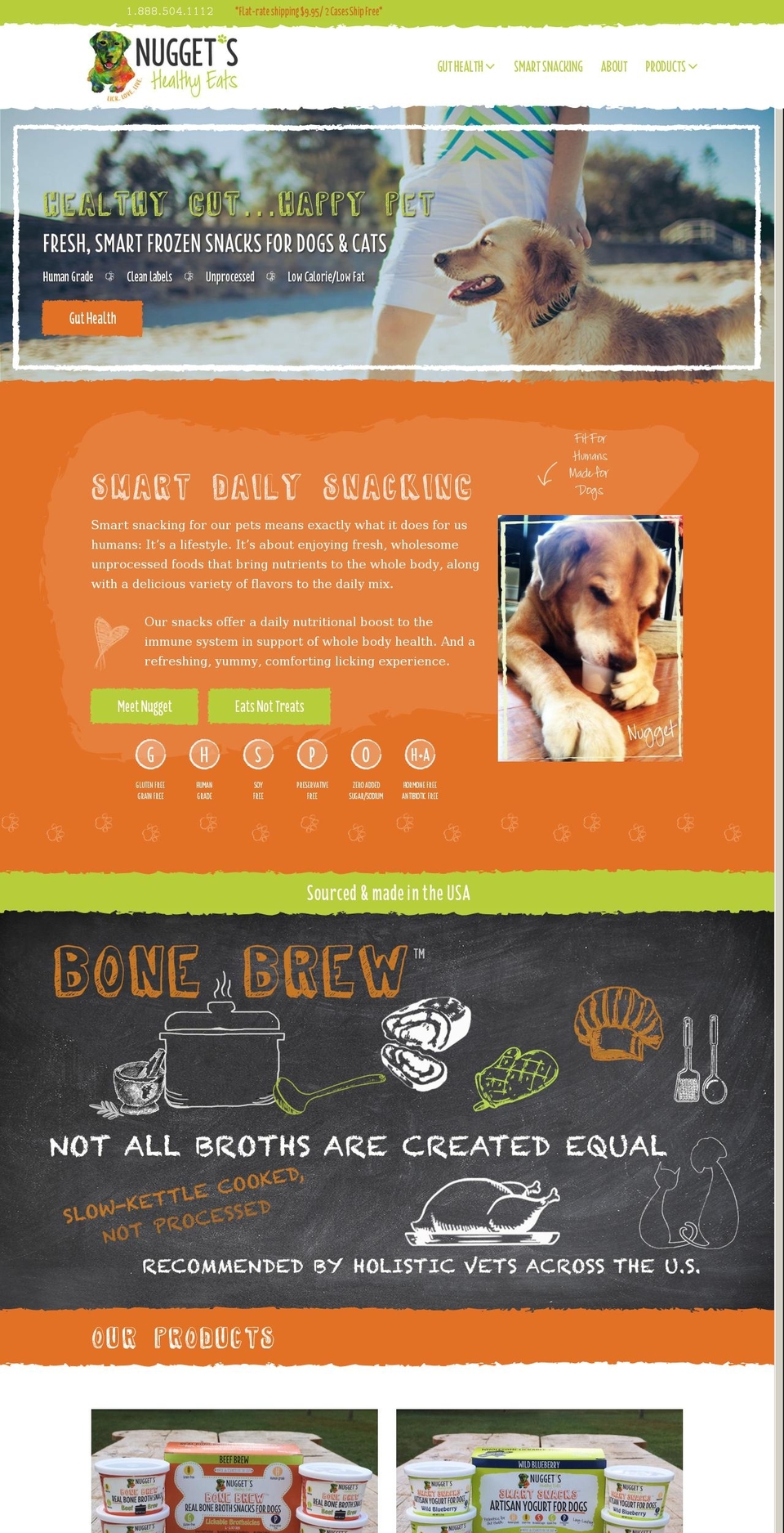nuggetshealthyeats.com — Shopify storefront screenshot