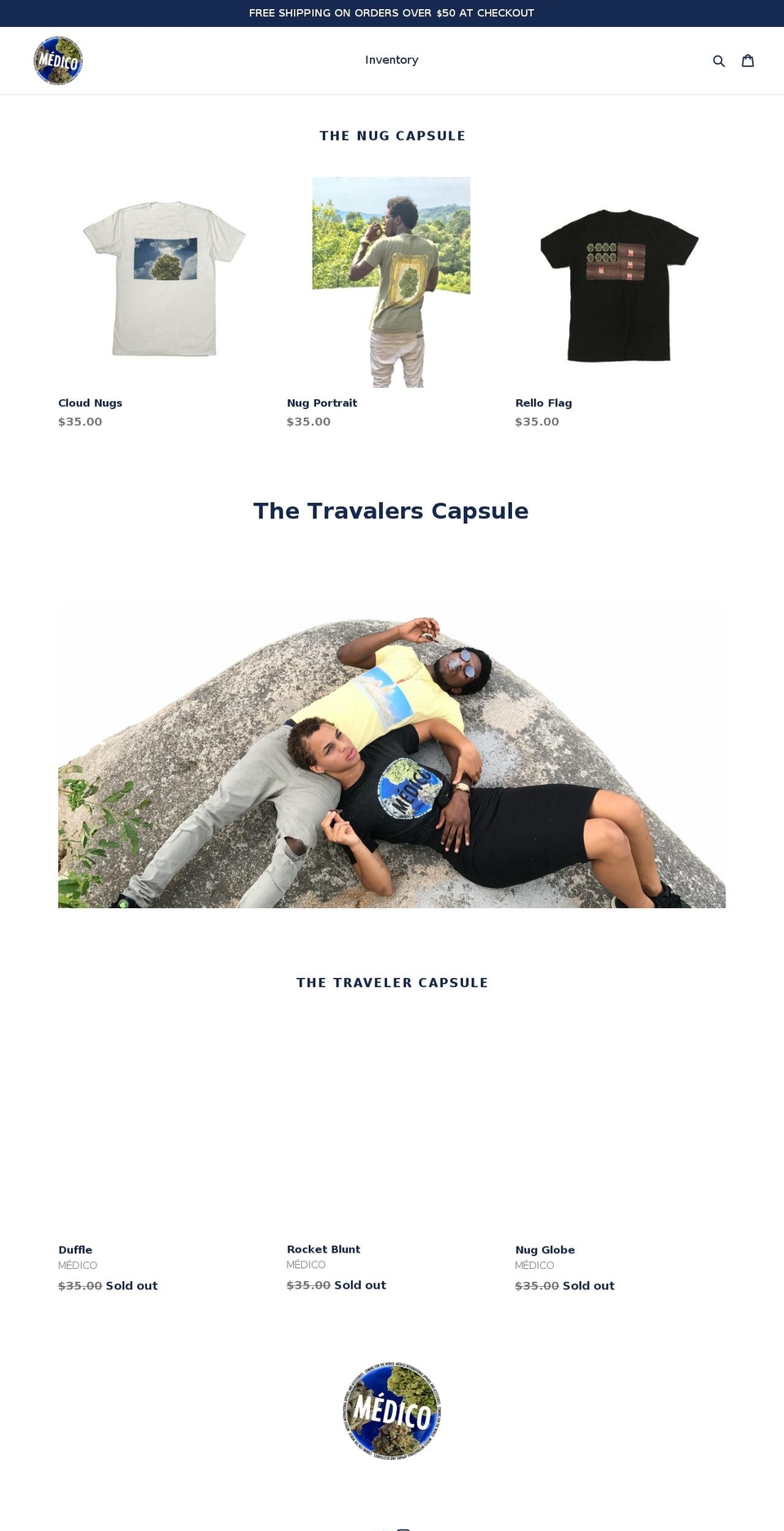 nugsapparel.com — Shopify storefront screenshot