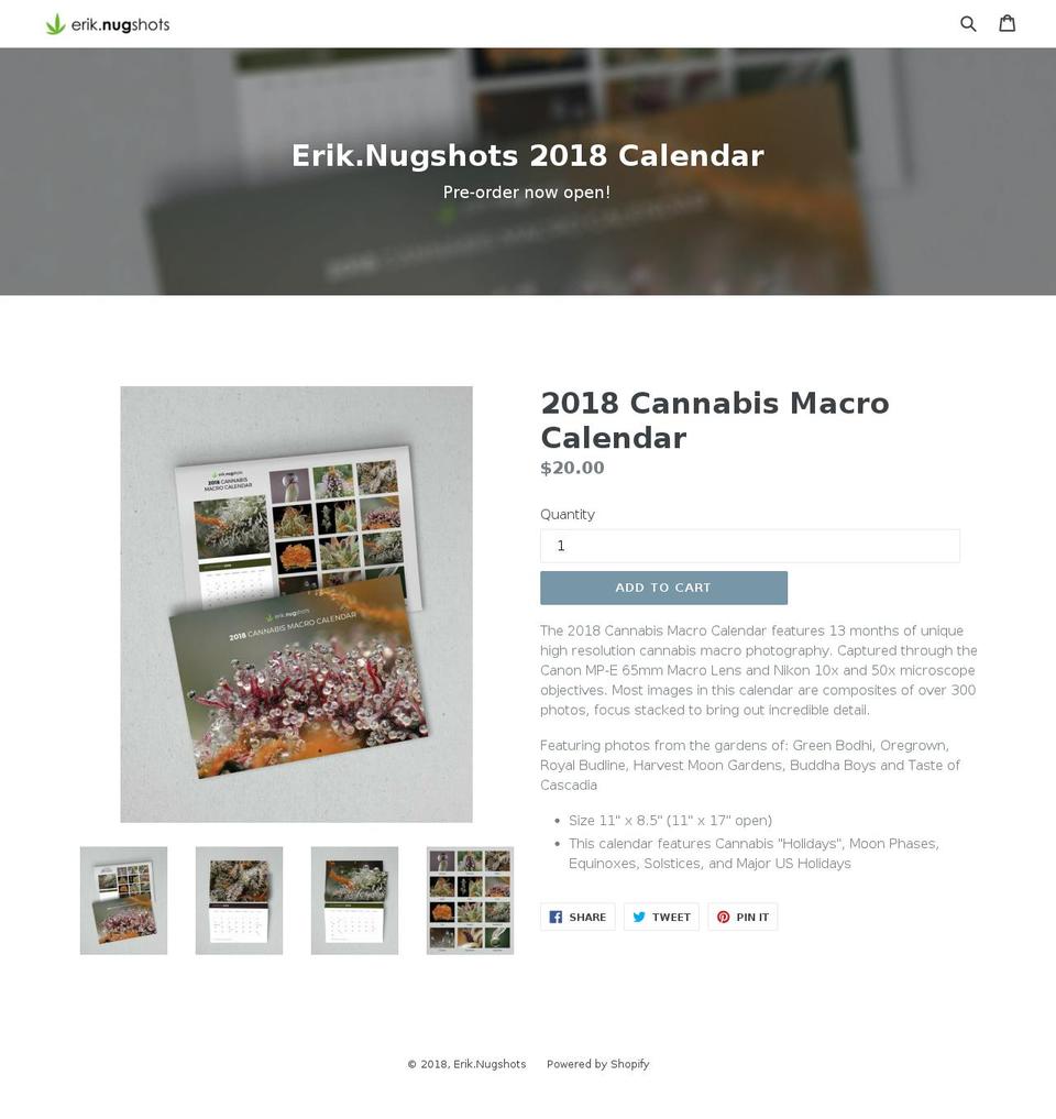 nugshotslab.com shopify website screenshot