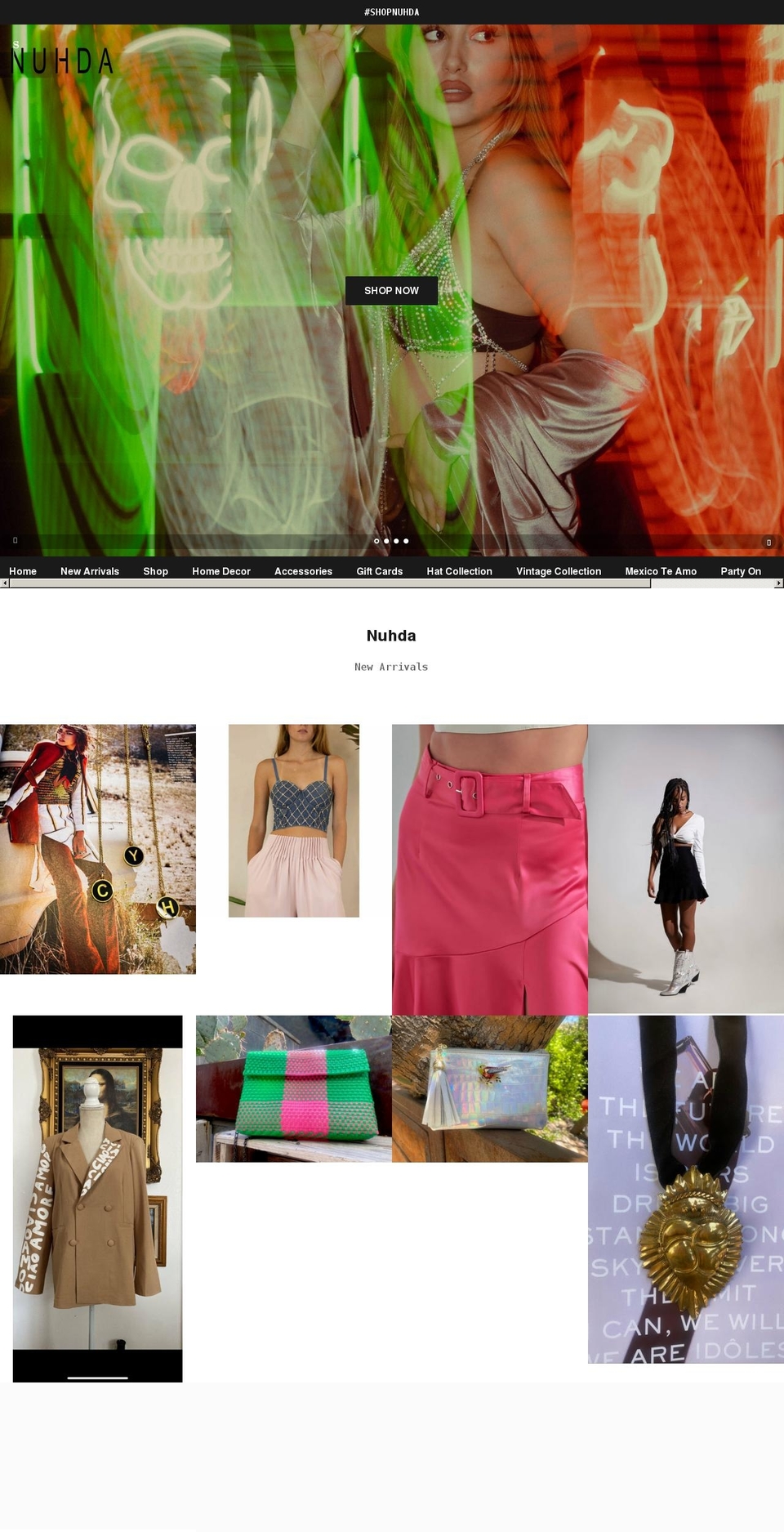 nuhda.com shopify website screenshot
