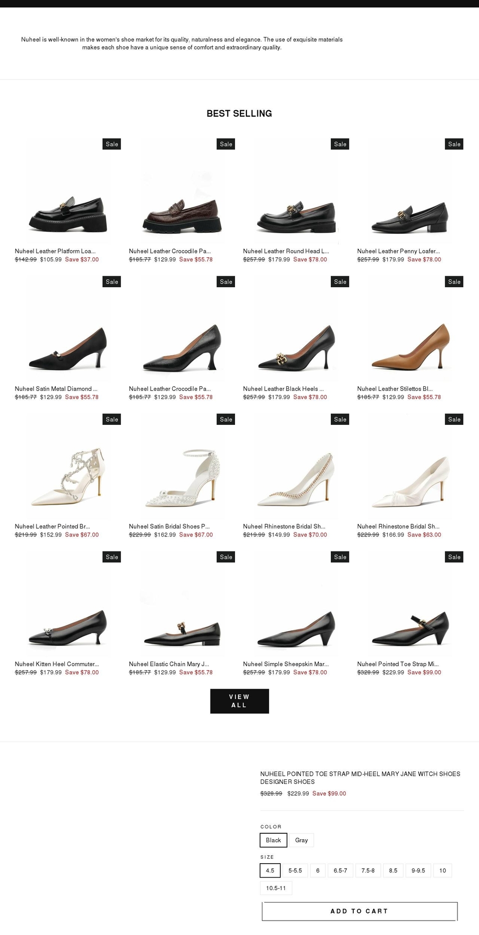 nuheel.shop shopify website screenshot